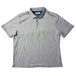 Tommy Bahama Island Zone Polo Shirt Mens Size XXL Gray Heather Performance